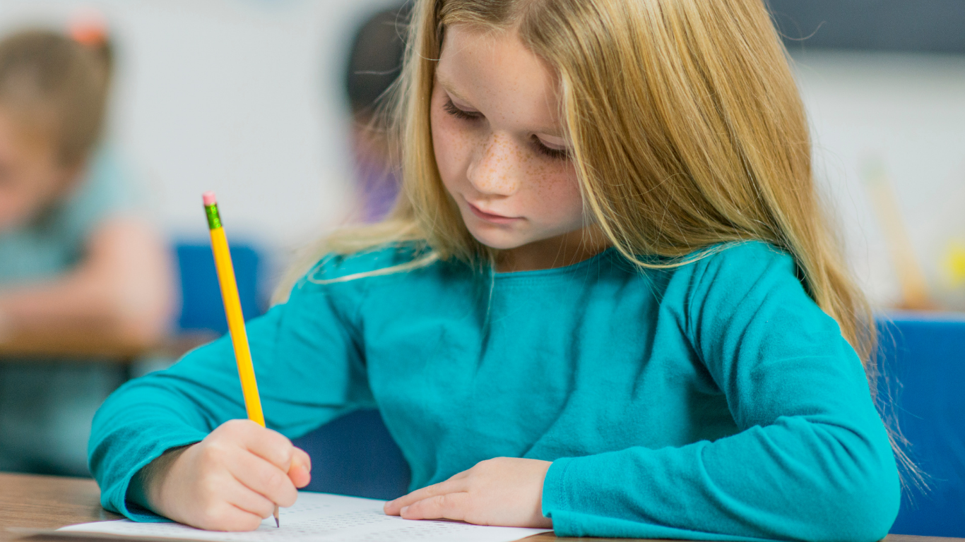 Girl Taking Test 2