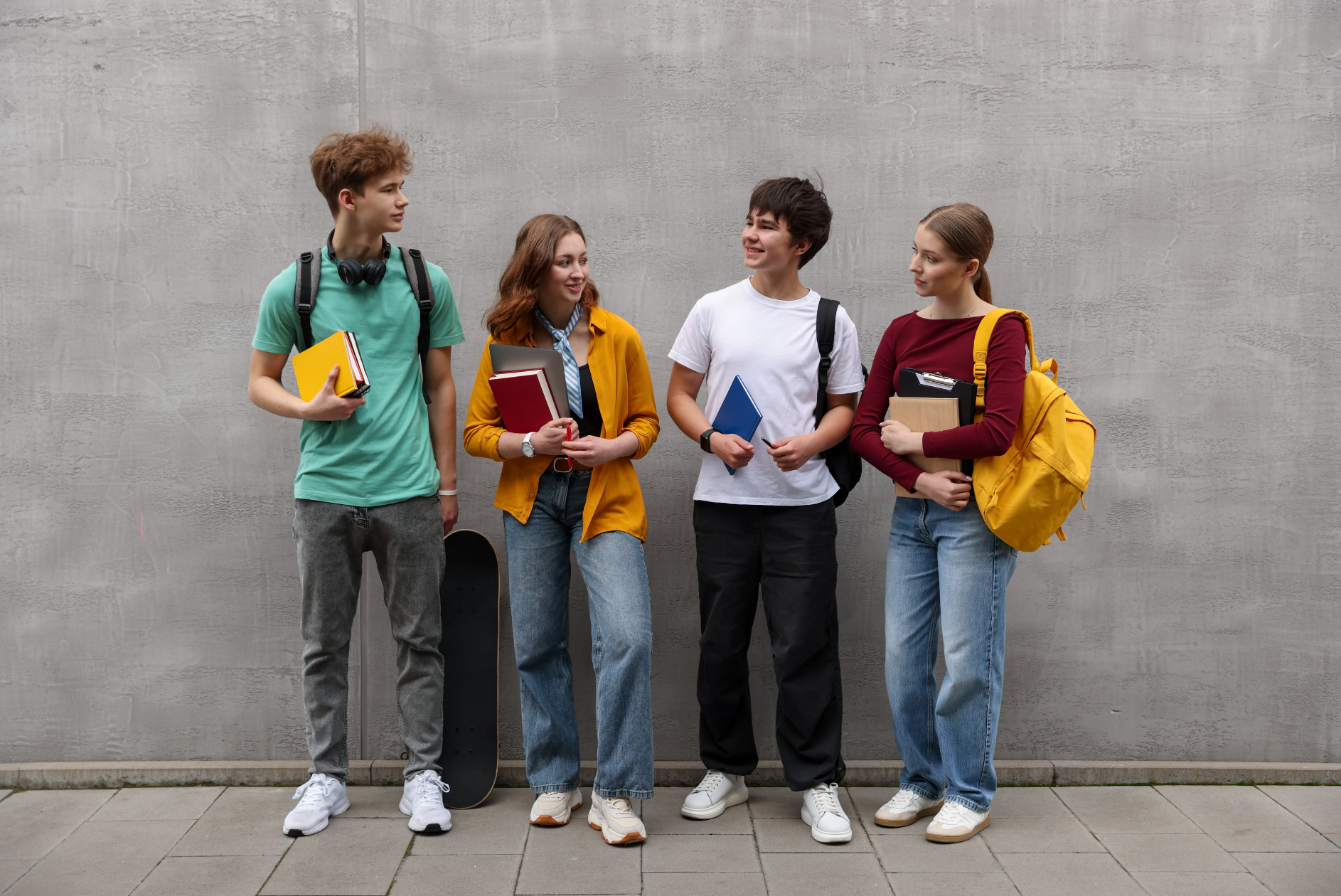 Students With Books