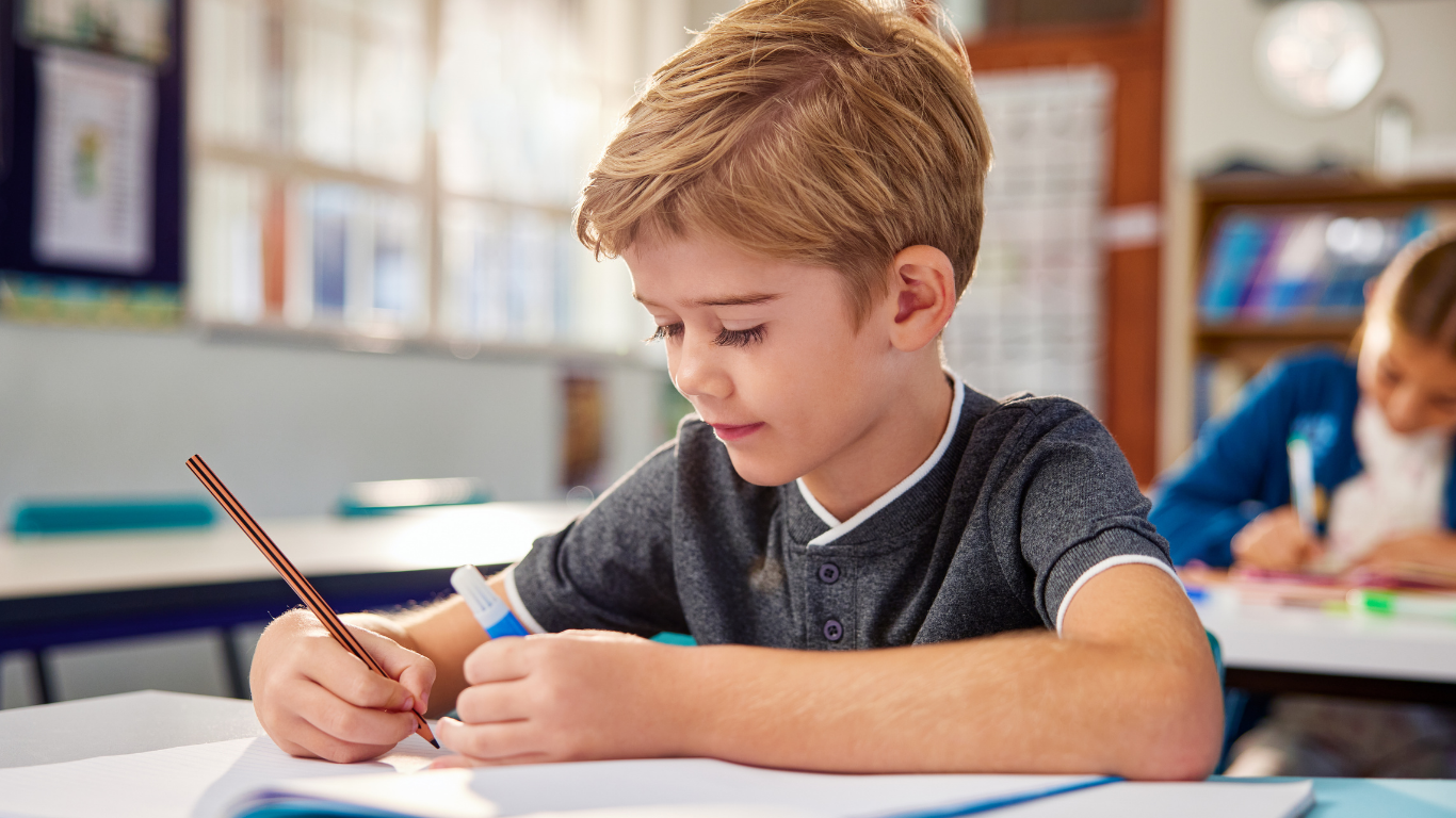 Boy Writing