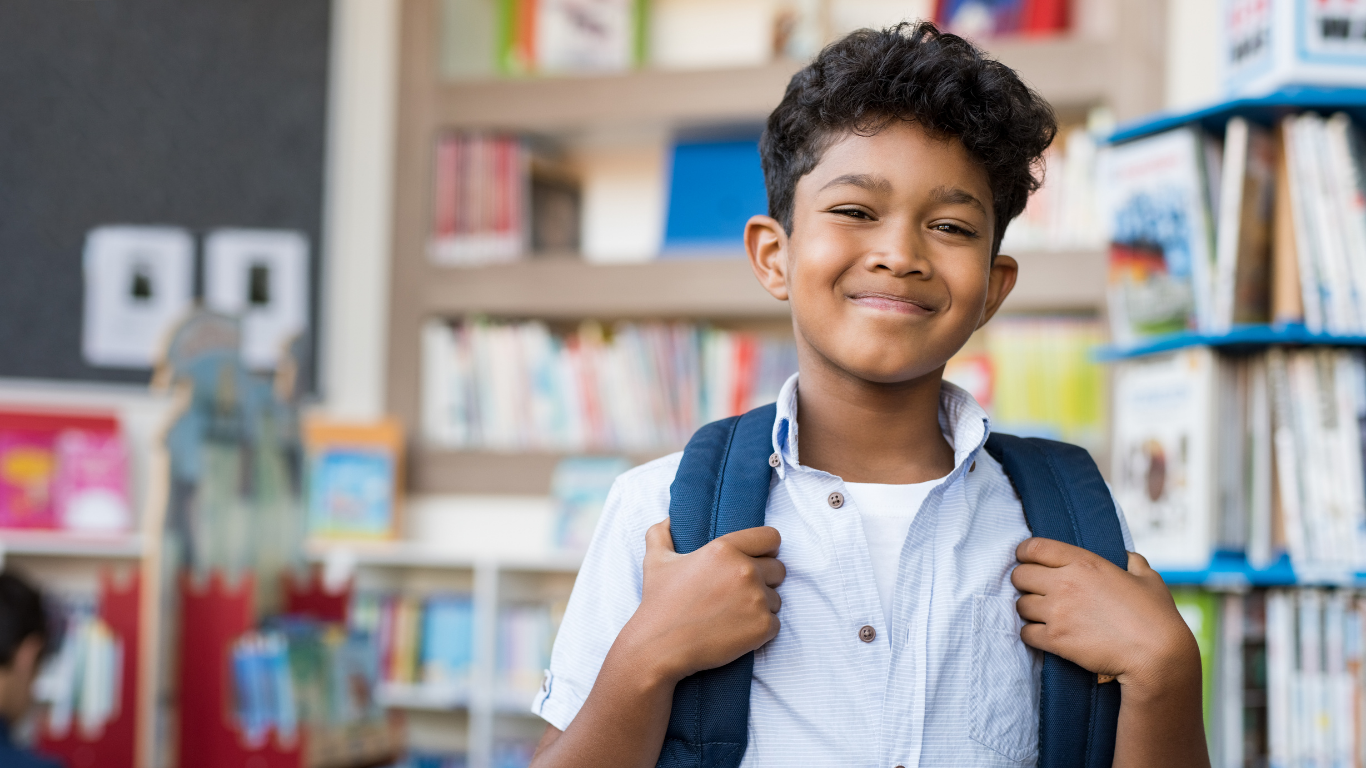 Boy In Library