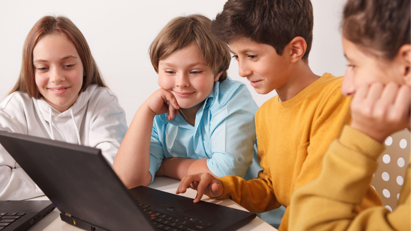 Students In Front Of Computer