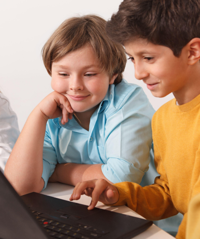 Students In Front Of Computer