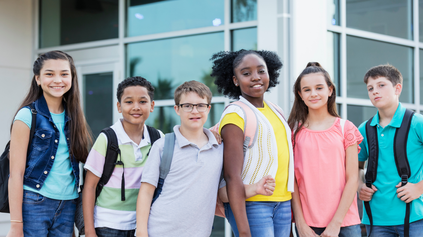 Group Of Middle Schoolers 3