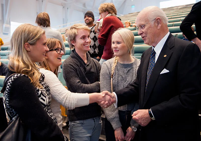 Mr Nobel With Students